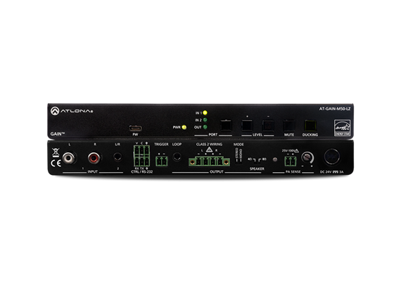 2CH Verstärker mit 50W für 4Ohm/8Ohm, Line Eingänge