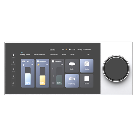 6" Touchpanel-Kontroller mit Drehregler Einbau-Version für Easy Accomplish Mediensteuerung