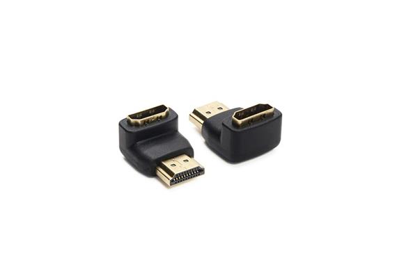 Adapter 90° HDMI (m) : HDMI (f), 4K