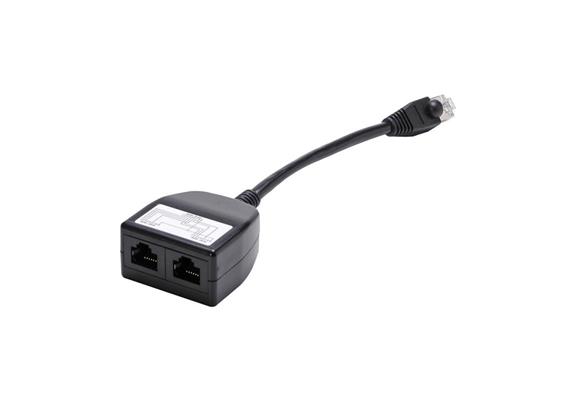 Adapter RJ45m/2xRJ45f STP 0.2m d