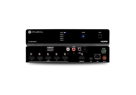 Atlona 5 x 1 4K/HDR HDMI Switcher