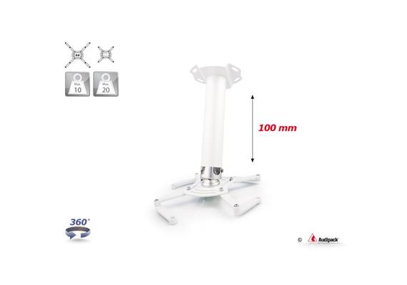 Deckenhalterung QFIX weiss 100 mm <20 kg