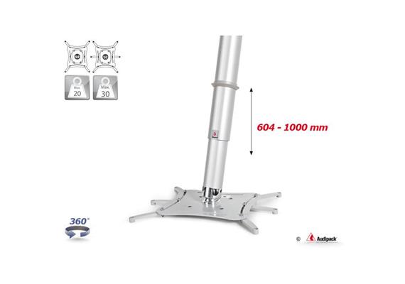 Deckenhalterung QFIX XL grau 600-1000 mm <30 kg