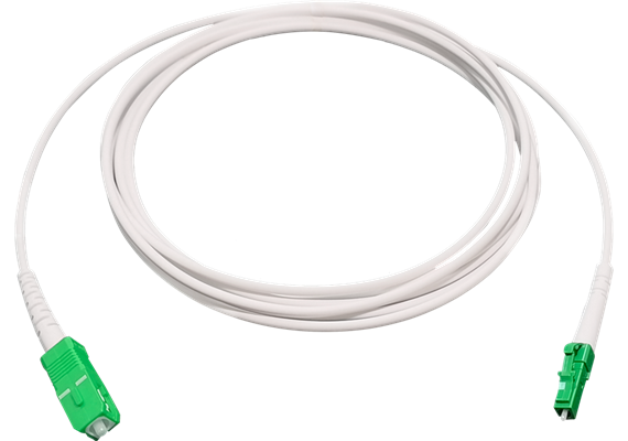 Fiber Patchkabel, LC/APC (gn) – SC/APC (gn), 4m