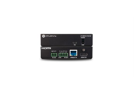 HDBaseT Empfänger (4K/HDR), HDMI Ausgang, RS-232, IR, PoE