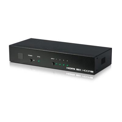 HDMI 4-Weg-Switch 4K RS232, IP, Web Gui