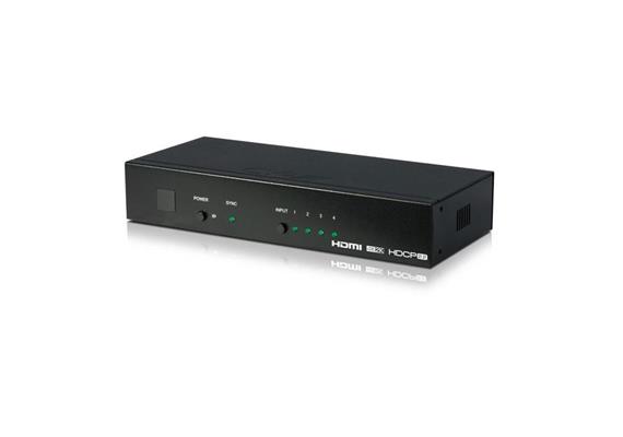 HDMI 4-Weg-Switch 4K RS232, IP, Web Gui