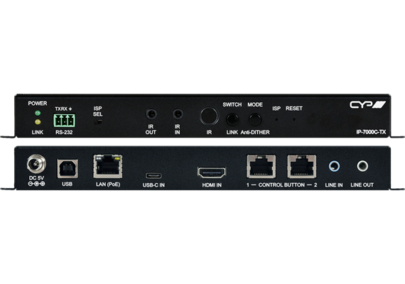 HDMI / USB-C AVoIP Sender mit USB & PoE