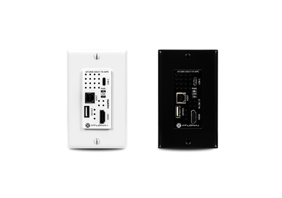 HDMI/USB-C/USB-Daten HDBaseT Sender, Wandeinbau im US-Format (4K)
