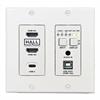 HDMI/USB-C/USB HDBaseT Sender, Wandeinbau im US-Format (4K)