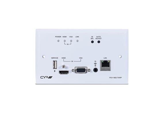 HDMI/VGA HDBaseT-Transmitter 4K, Wandeinbau im EU-Format