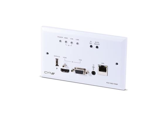 HDMI/VGA HDBaseT-Transmitter 4K, Wandeinbau im EU-Format