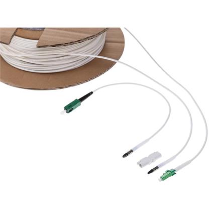 LWL-FTTH-Verlängerungskabel LC/APC - SC/APC 15m