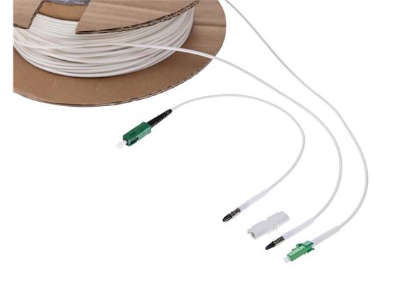 LWL-FTTH-Verlängerungskabel LC/APC - SC/APC 60m