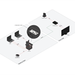 Single Gang TX Wall Plate with USB-C and HDMI supporting USB data | Bild 4