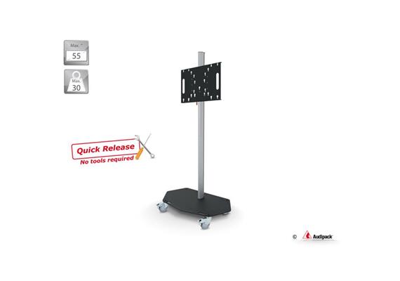 Standfuss mit Rollen Multi-VESA 1800mm bis 55"
