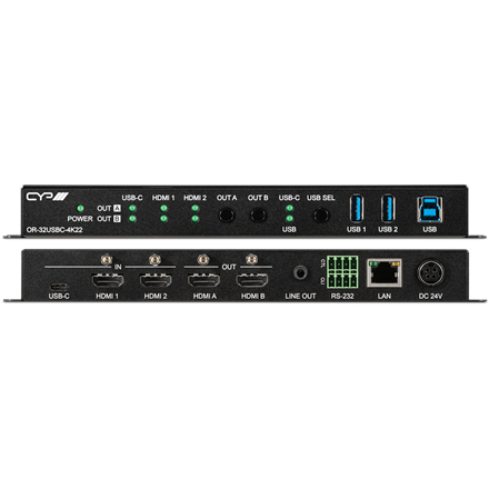 UHD+ Matrix Umschalter mit USB Ethernet Hub