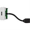 USB A-B Modul F/F weiss mit 200mm Kabel