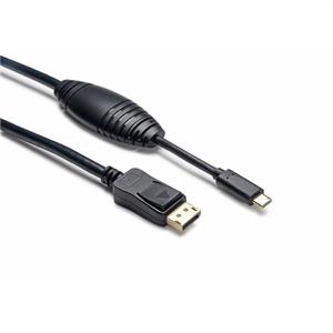 USB-C (m) - Displayport (m), sw, 4K, 1.0m