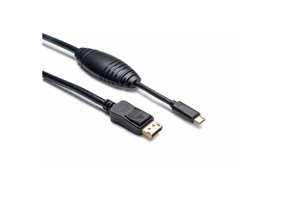 USB-C (m) - Displayport (m), sw, 4K, 1.0m