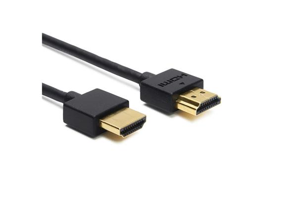 USlim HDMI Kabel HSPWE, HDMI 2.0, 4K@50/60, sw, 1m