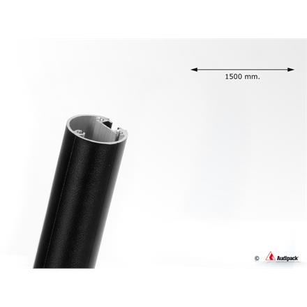 Verlängerungsrohr 2000mm, 54mm, schwarz