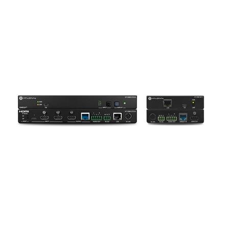 Commutateur HDMI/USB-C avec sortie HDBaseT incluant récepteur (4K/HDR)