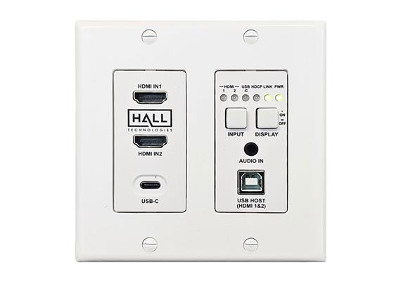 Émetteur HDBaseT HDMI/USB-C/USB, encastrable au format US (4K)