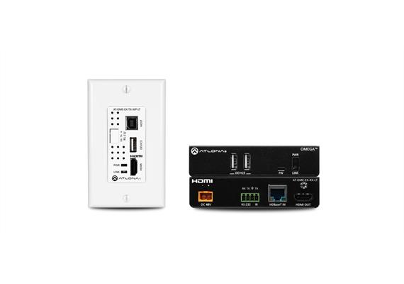 Ensemble d’extension HDBaseT avec transmetteur mural HDMI/données USB, format US