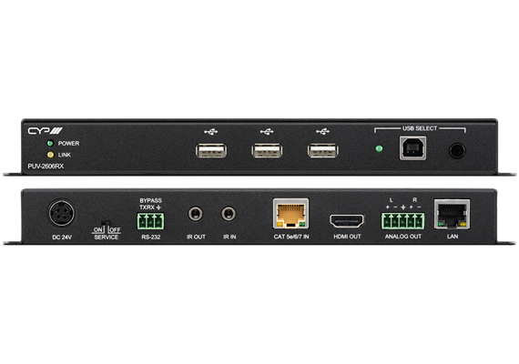 HDBaseT 2.0 - HDMI - USB - Récepteur - 5-Play - 100 m