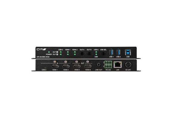 Matrice de commutation UHD+ avec hub USB Ethernet