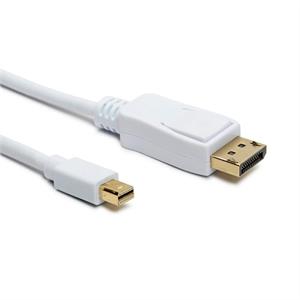Mini-DP (m) - DisplayPort (m), blanc, 4K, 3 m