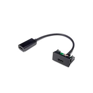 Module HDMI 4K/60Hz F/F noir avec câble 200 mm