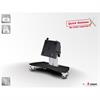 Monitor Standfuss mit Rollen Quick Release L&S5 bis 55"