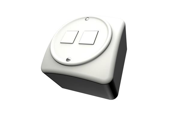 Prise AP 2xRJ45 Keystone Standard