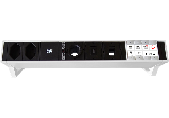 Prise de table 2xT13/3x vide/1x commande blanc