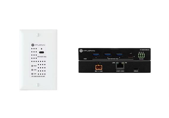 Set d’extension USB 3.2 avec transmetteur mural, format US