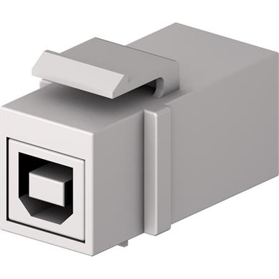 USB B-A Keystone F/F blanc