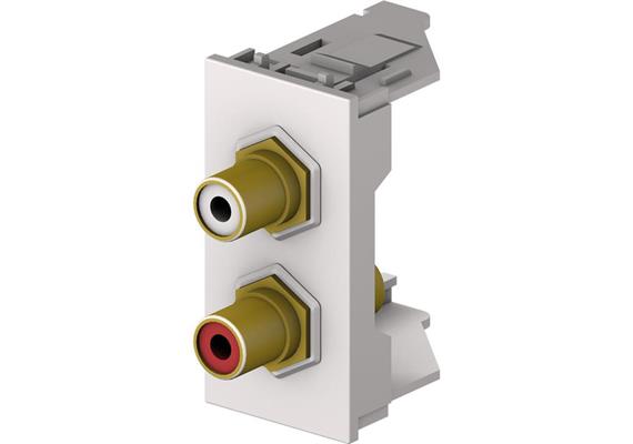 2 moduli RCA rosso/bianco F/F bianca