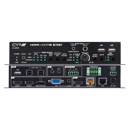 Commutatore di presentazione HDBaseT - HDMI / VGA / DP / USB