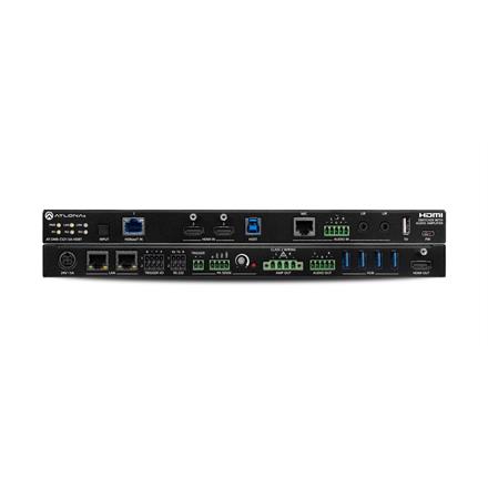 Commutatore HDMI/HDBaseT (4K/HDR) a 3 ingressi con amplificatore mixer audio