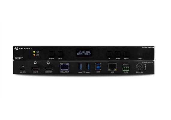 Commutatore HDMI-/USB-C 4K con uscita HDMI-/HDBaseT (4K/HDR)