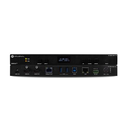 Commutatore HDMI-/USB-C 4K con uscita HDMI-/HDBaseT, concentratore USB