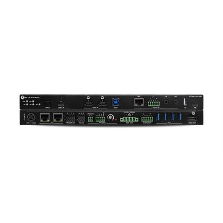 Commutatore HDMI/USB-C (4K/HDR) a 3 ingressi con amplificatore mixer audio