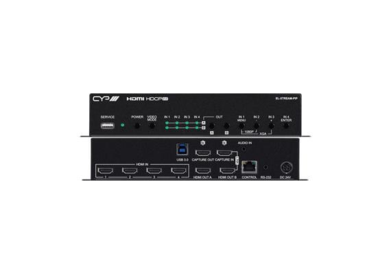 HDMI 4 x 2 PIP, 4K, HDCP 2.2, matrice HDMI2.0 con acquisizione video