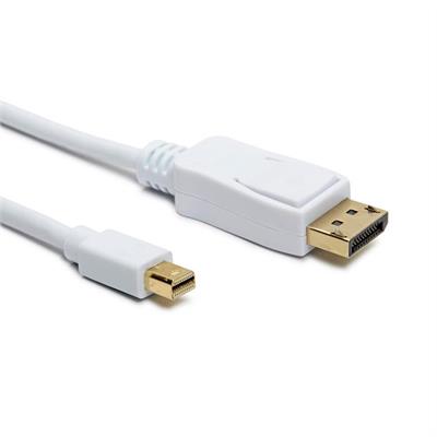 Mini-DP (m) - DisplayPort (m), bianco, 4K, 5 m