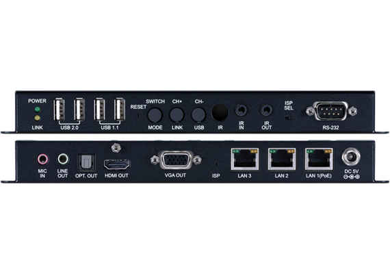 Ricevitore HDMI / VGA su IP con USB