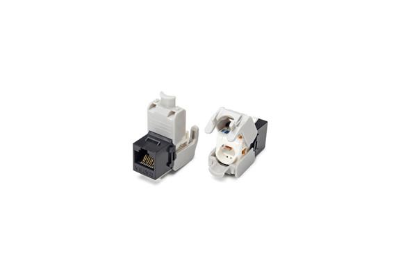 RJ45 CAT6A UTP Keystone nero
