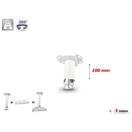 Set di tubi universali 100mm bianco