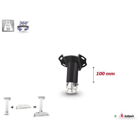 Set di tubi universali 100mm nero